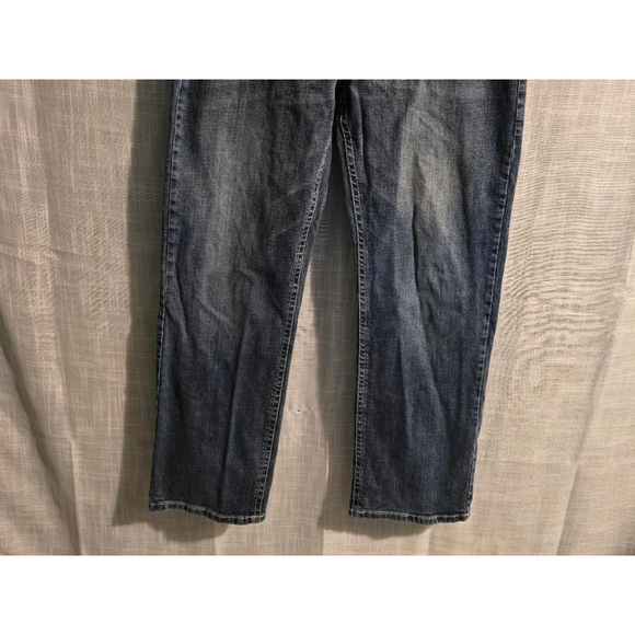 Men's Axel Slim Boot Jeans Size 36x32 Blue Denim - Picture 2 of 9